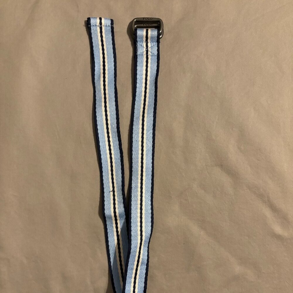 Polo Ralph Lauren Shades of Blue Striped Belt Boys Size XS